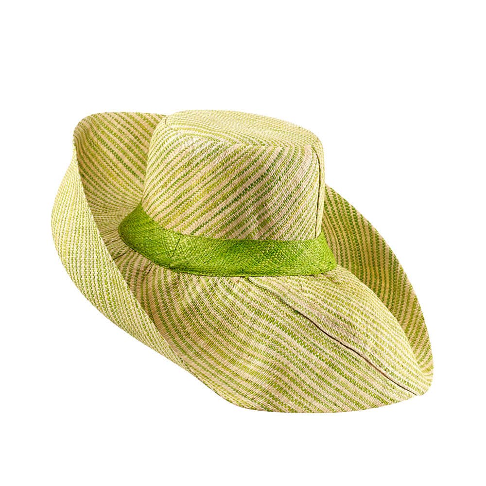 Carol Natural/Lime Green
