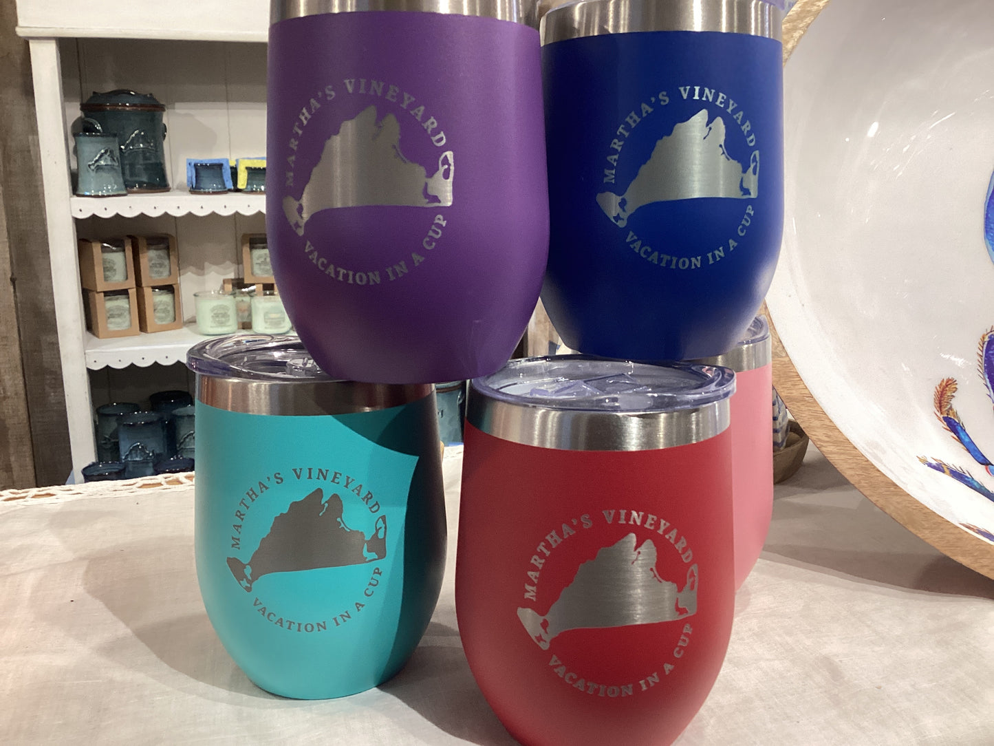 Insulated cup - 12oz - MV vacation in a cup