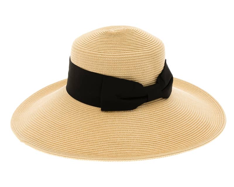 Glamorous Women's Straw Sun Hat : Light Natural