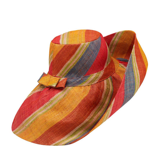 Fancy Straw Hat: Large 7"