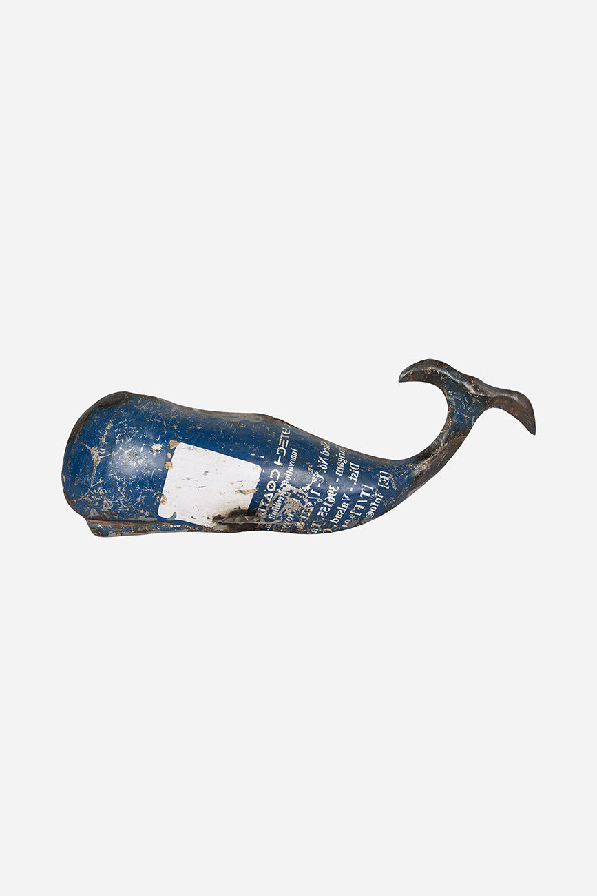 Recycled Metal Whale - Large