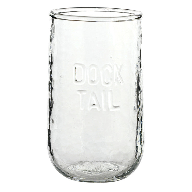 Docktail Hammered-Glass Tumbler