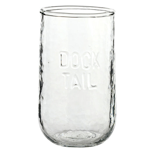 Docktail Hammered-Glass Tumbler