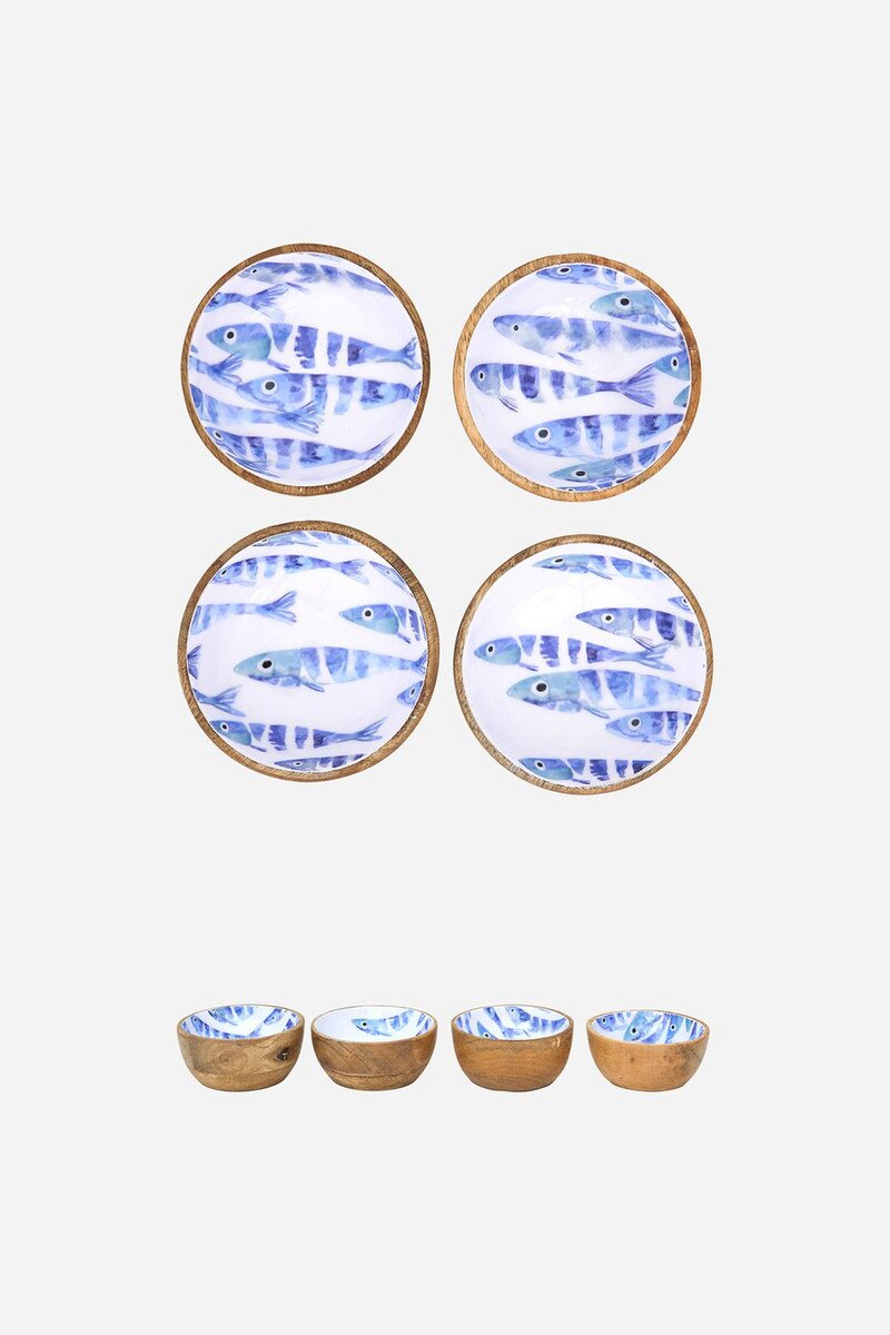 Blue Fish Nibble Bowls