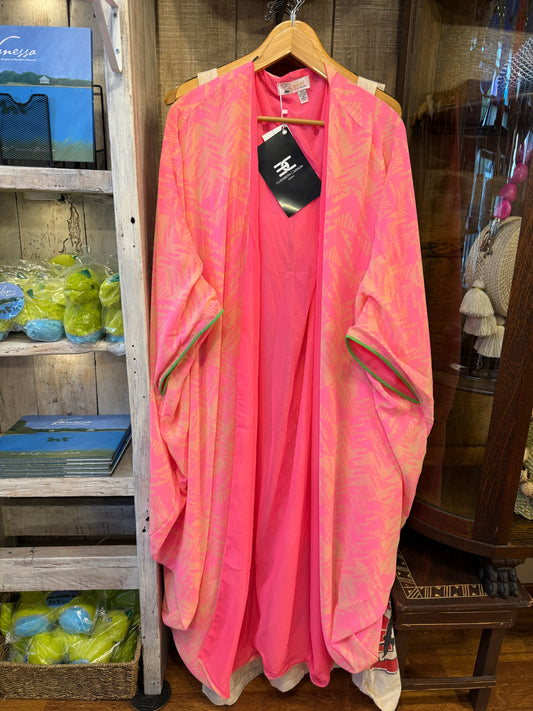 Greek Inspired Pink&Green Fly Jacket