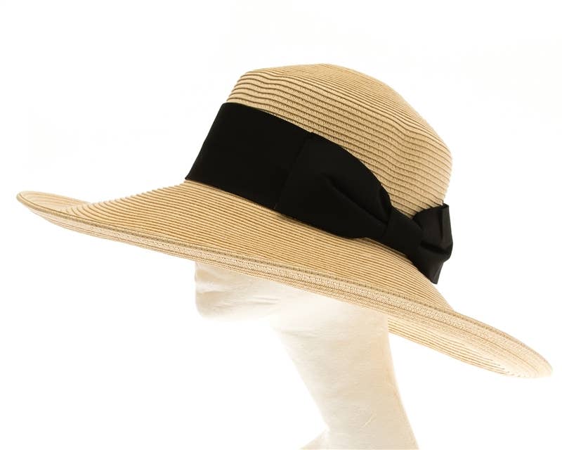 Glamorous Women's Straw Sun Hat : Light Natural